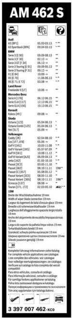 BOSCH AEROTWIN Multi Clip Flat Wiper Blade Set AM246S 3397007462 1