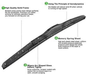 2007 Toyota Camry Hybrid Wiper Blade Size