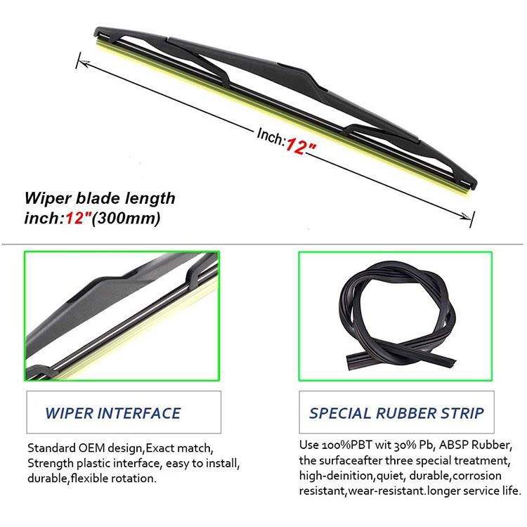 12 inch rear wiper blade