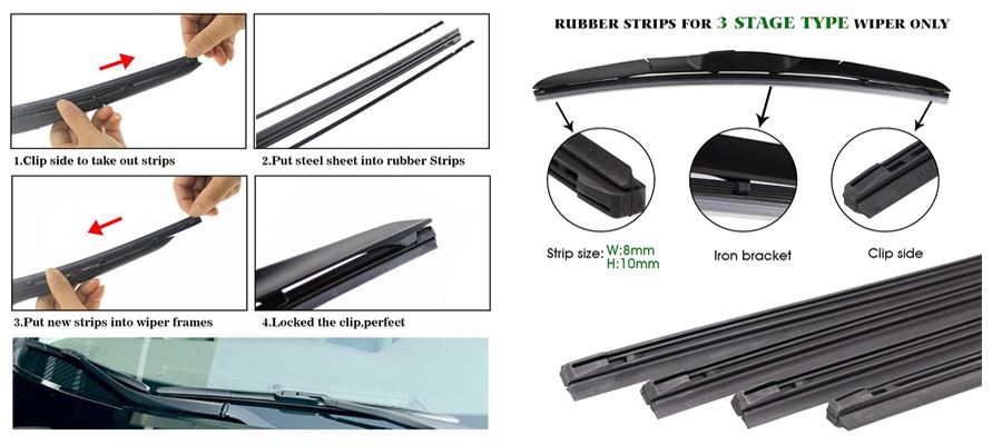 10mm wiper blade refill