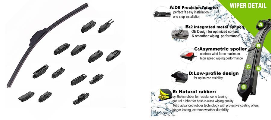 flat wiper blades for BMW E46