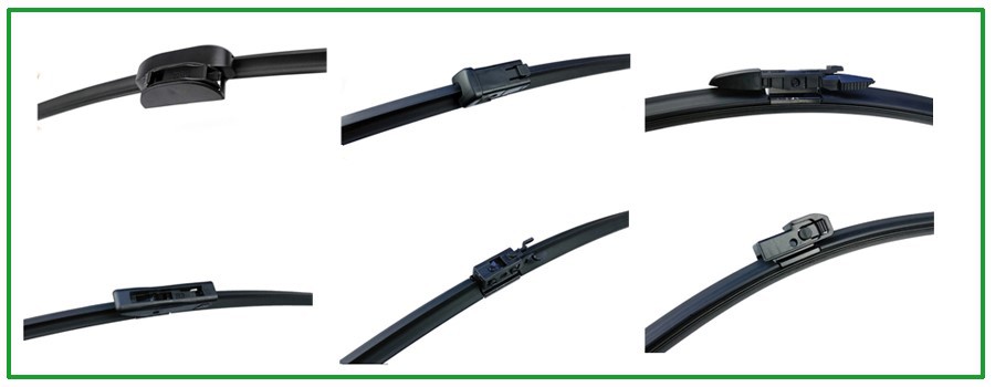 Flat type front wiper blades