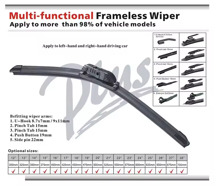 frameless wiper