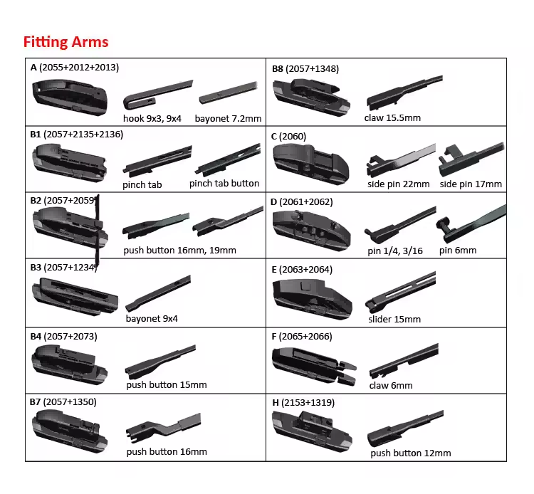 wiper blade inserts